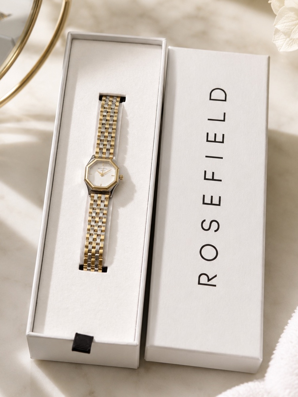 Rosefield Gemme Watch 21.5mm Two-Tone Duotone NIB